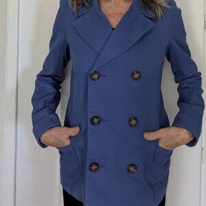 Vibrant Royal Blue Gap Double Breasted Blazer